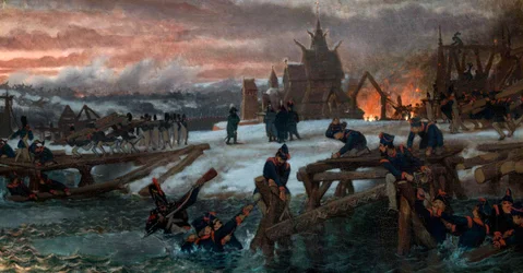 Krydsningen af floden Berezina - 1812.